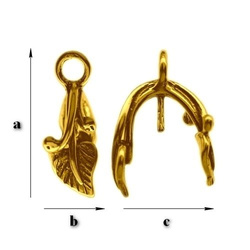 KKZ-02 Krawatka do wklejania Srebro 925 POZŁACANE