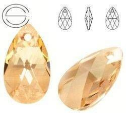 6106 MM 28 Swarovski Pear-shaped GOLDEN SHADOW