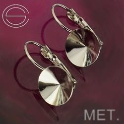 BAM-48/14  Metal Leverbacks Silver Plated