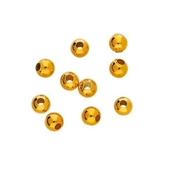 P2LZ-10/2,6L Light Silver ball 10 mm silver 925 GOLD PLATED