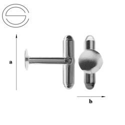 MTB-8 Cufflinks setting Silver 925