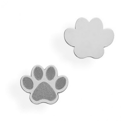 CL-314 PAW Plate 8,3 x 10,0 mm Sterling Silver 925