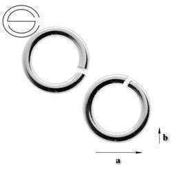 K-0,5 Kółka ogniwka otwarte z drutu o średnicy 0,5mm Srebro 925 /gram