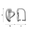 KWP-36 Krawatka Srebro 925 RODOWANE