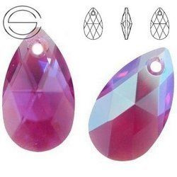 6106 MM 22 Swarovski Pear-shaped FUCHSIA AB