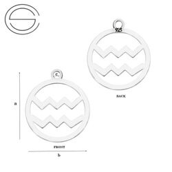 CL-685 Zawieszka zodiak W0DNIK - Srebro 925