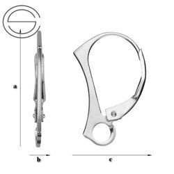 BA-86 Bigle angielskie do podwieszania Srebro 925