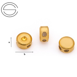 STO-04Z srebrny STOPER z sylikonem 925 POZŁACANE