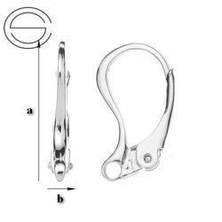 BA-4 Leverbacks - Earring Hooks - Sterling Silver 925 / gram