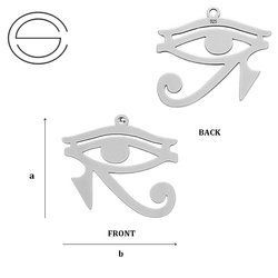 CL-370 EYE OF HORUS Pendant Sterling Silver 925