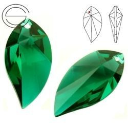 8806 MM 28 Swarovski STRASS New Leaf EMERALD