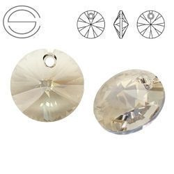 6428 MM 12 Swarovski XILION Disc SILVER SHADE SSHA