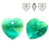 6228 MM 14 Swarovski Heart AMETHYST
