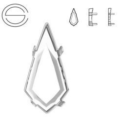 4731/S MM 18 Swarovski Kite - setting