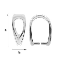 KW-47 Silver 925 Bail for Crystals from SWAROVSKI