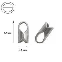 FT-2 Końcówki z lutem 2 mm Srebro 925