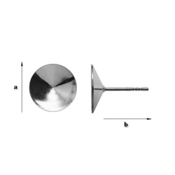 GWTP-14 STUD EARRING FOR 1122 SILVER 925 RHODIUM