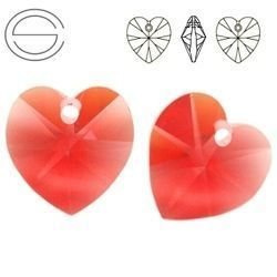 6228 MM 18 Swarovski Heart PADPARADSCHA