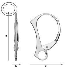 BA-86 Leverbacks - Earring Hooks - Sterling Silver 925 / gram