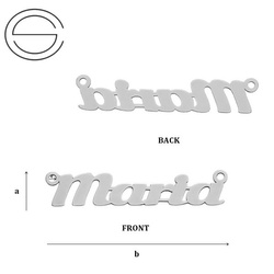 CL-219 Zawieszka MARIA 7,0 x 34,4 mm Srebro p.925