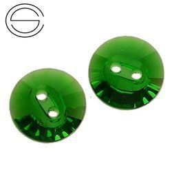3019 MM 12 Swarovski Rivoli Button DARK MOSS GREEN