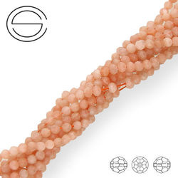 KN-RF-3,0 SUN Natural stone - round faceted - SUNSTONE