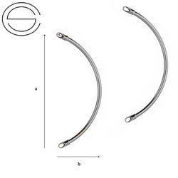 RLWP-2/70 Rurka wykończona Srebro 925 RODOWANE