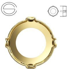 1695/S MM 10 Swarovski Sea Urchin - Gold