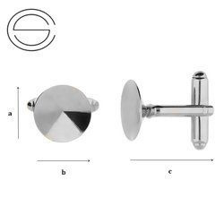 MT-43/12 Silver setting for cufflinks 925