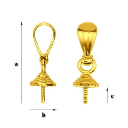 KWZ-62 Bail Silver 925 GOLD PLATED