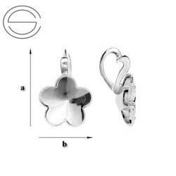 KW-021 Krawatka kwiatek do wklejania 4744 10mm Srebro 925 /gram