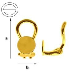 TKZ-6 Klipsy do wklejania Srebro 925 POZŁACANE