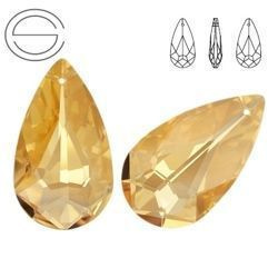 6100 MM 34 Swarovski Teardrop GOLDEN SHADOW GSHA