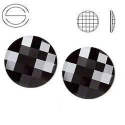 2035 MM 10 Swarovski Chessboard Circle JET