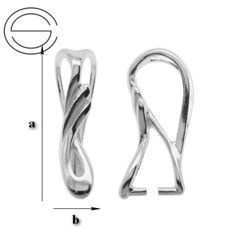 KW-33 Silver 925 Bail for Crystals from SWAROVSKI