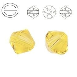 5328 MM 4 Swarovski XILION Bicone JONQUIL