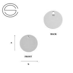 CL-247 CIRCLE Pendant 12,0 mm Sterling Silver 925