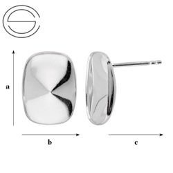 GW-100/14 STUD EARRING FOR 4568 SILVER 925