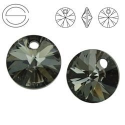 6428 MM 12 Swarovski XILION Disc SILVER NIGHT SINI