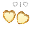 6225 MM 18 Swarovski Heart GOLDEN SHADOW GSHA