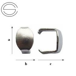 LDBP-1 Łącznik do bransoletek Srebro 925 RODOWANE