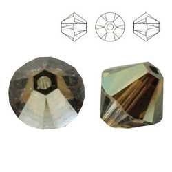5328 MM 4 Swarovski XILION Bicone BRONZE SHADE