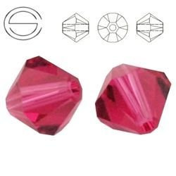 5328 MM 8 Swarovski XILION Bicone INDIAN PINK