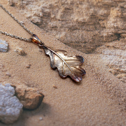 Necklace OAK LEAF - Sterling Silver 925