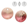 6428 MM 12 Swarovski XILION Disc ANTIQUE PINK ANTP