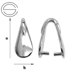 KW-23 Silver 925 Bail for Crystals from SWAROVSKI