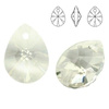 6128 MM 8 Swarovski Mini Pear SILVER SHADE SSHA
