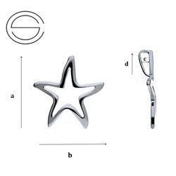 CHA-129 Zawieszka ROZGWIAZDA Srebro 925