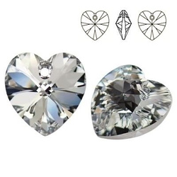 6228 MM 10 Swarovski Heart Crystal CAL V SI