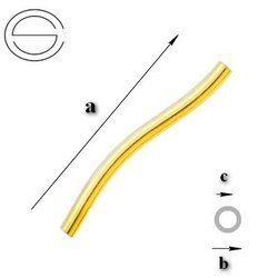 RSZ-1,5/20 Rurka skręcana - Srebro 925 POZŁACANE